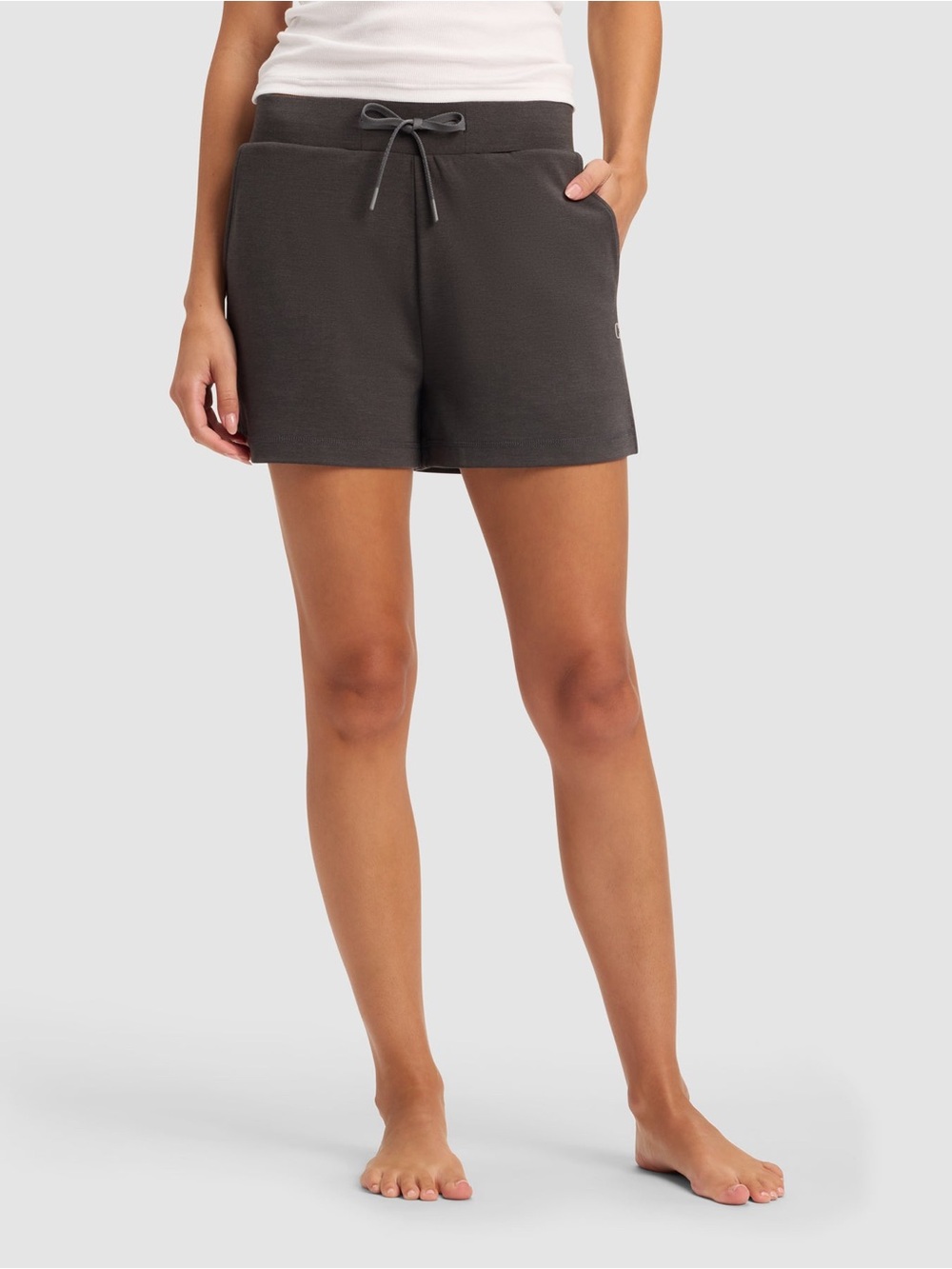 Cozy Earth Women Navy Loungewear Brushed Bamboo shorts - Picture 2 of 4